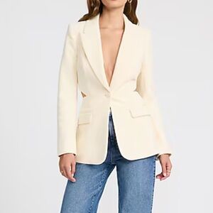 Express New With Tags Textured Cutout Long Slim Blazer - Size XS